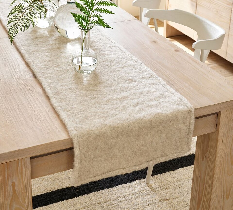 Alton Boucle Table Runner Pottery Barn Australia